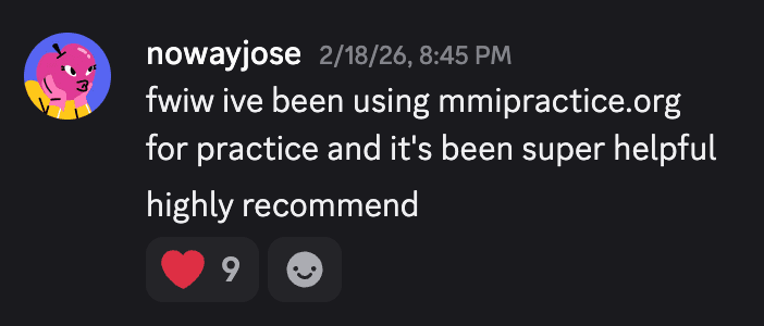 nowayjose review on Discord · 25/26 Med Application Cycle