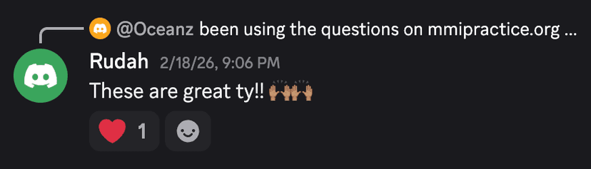 Rudah review on Discord · 25/26 Med Application Cycle
